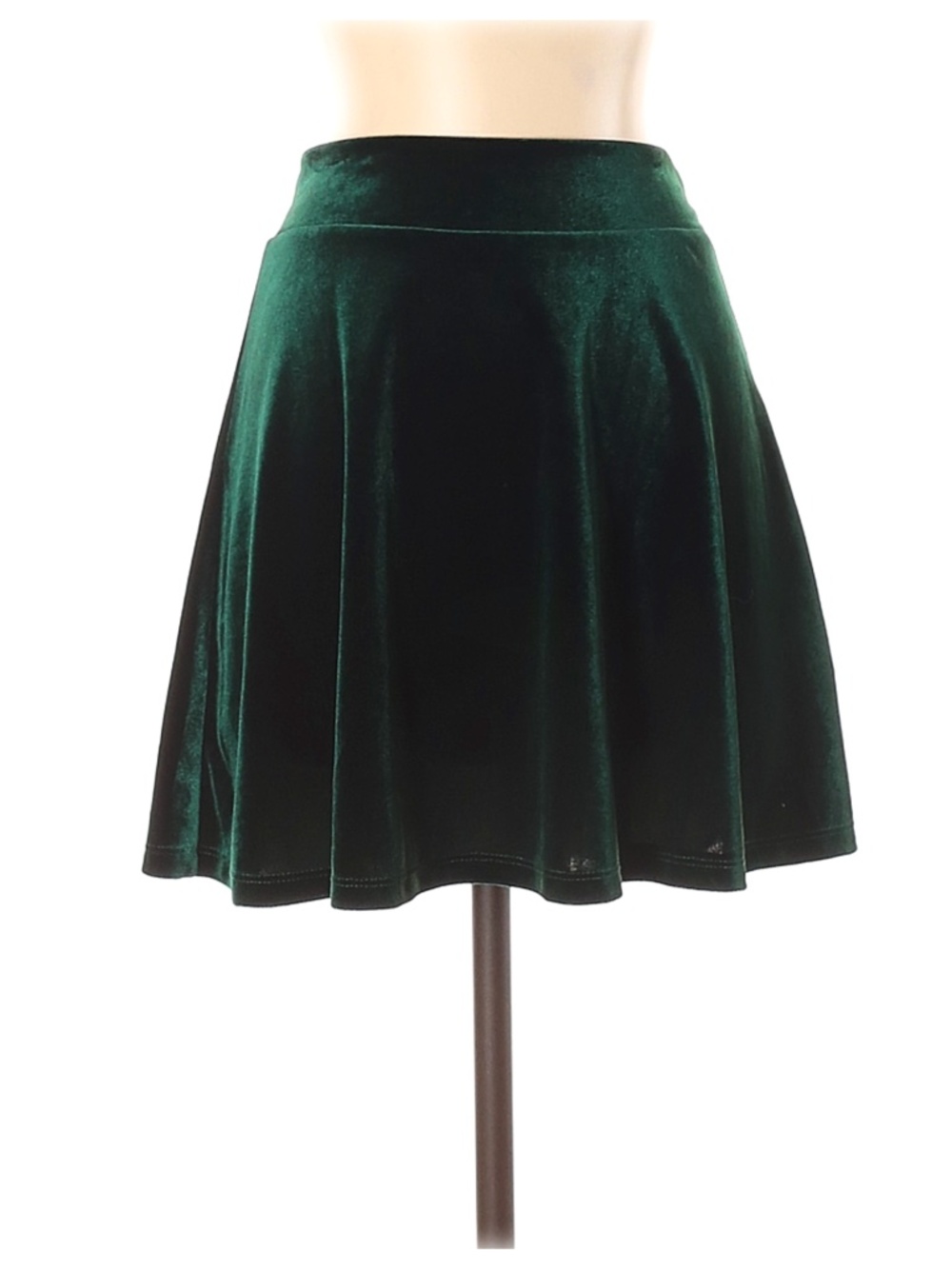 Urban Outfitters Pins and Needles Green Faux Velvet Skirt Small